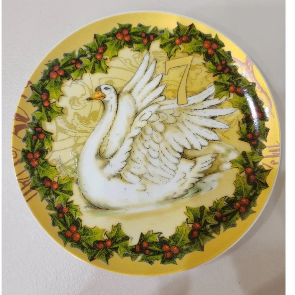 Pottery Barn Twelve Days Of Christmas Boxed Salad Plates, Mixed Set Of 12